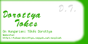 dorottya tokes business card